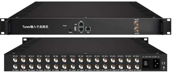 3508B Tuner输入千兆网关(16路Tuner接收+SPTS输出)IPTV系统